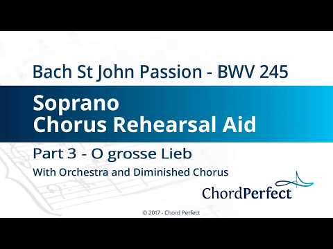 Bach's St John Passion Part 3 - O grosse Lieb - Soprano Chorus Rehearsal Aid