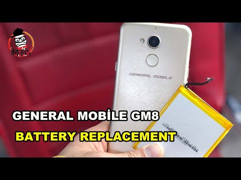 How To General Mobile GM8 Battery Replacement.Battery change.