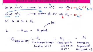 Sample Problem on Thermal Equilibrium Involving Phase Change