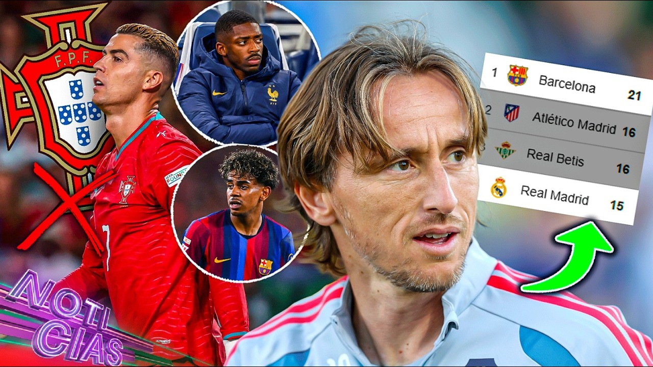 Modric: "Madrid remontará al Barça" | Esto decidió CR7 | Francia 'pide' a Olise | Ansiedad de Lamine