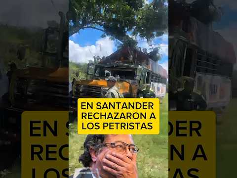 Bloquean el paso a la minga en Santander, se aburrieron del PETRISMO. #politica #noticia #uribe