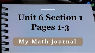 Unit 6 Section 1 - Intro to Polynomials