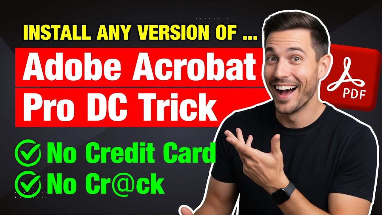 How to Manual Upgrade or Downgrade Adobe Acrobat Pro DC PDF Editor to a Specific Version Easy Guide