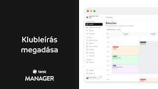 Klubleírás megadása