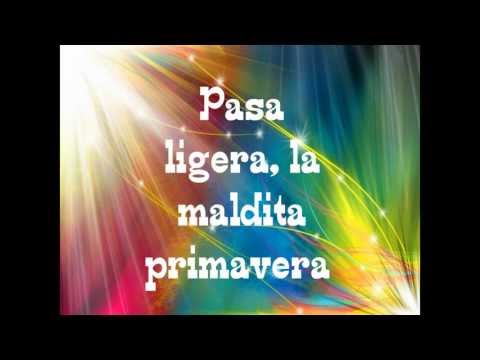 La maldita primavera Yuridia letra