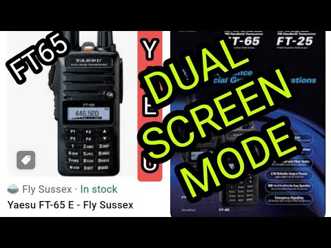 YAESU FT-65 - DUAL SCREEN MODE & MORE TIPS