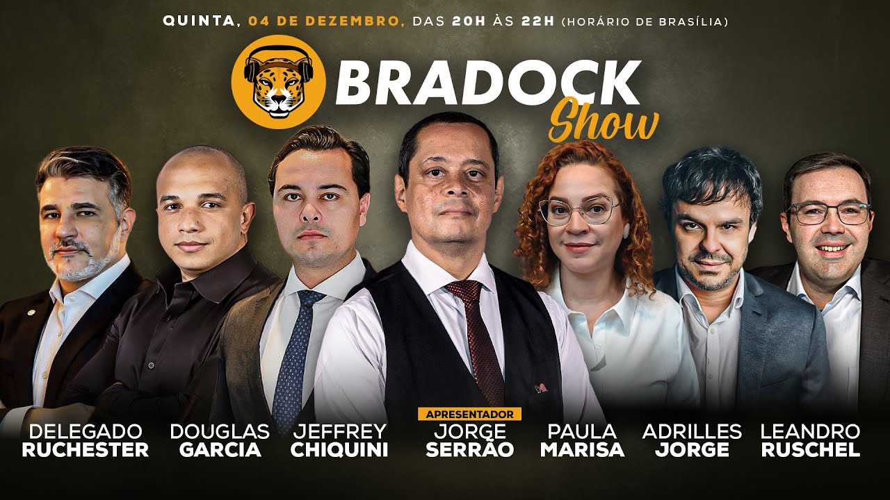 Bradock Show 04/12/25 - Serrão, Paula Marisa, Adrilles, Douglas, Chiquini, Ruschel e Del Ruchester