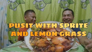 PUSIT WITH SPRITE AND LEMON GRASS