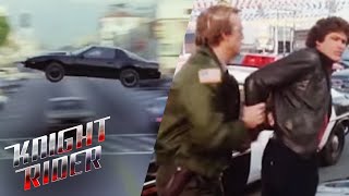 Michael is Arrested after a High-Speed Car Chase | Knight Rider