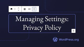 Managing Settings: Privacy Policy