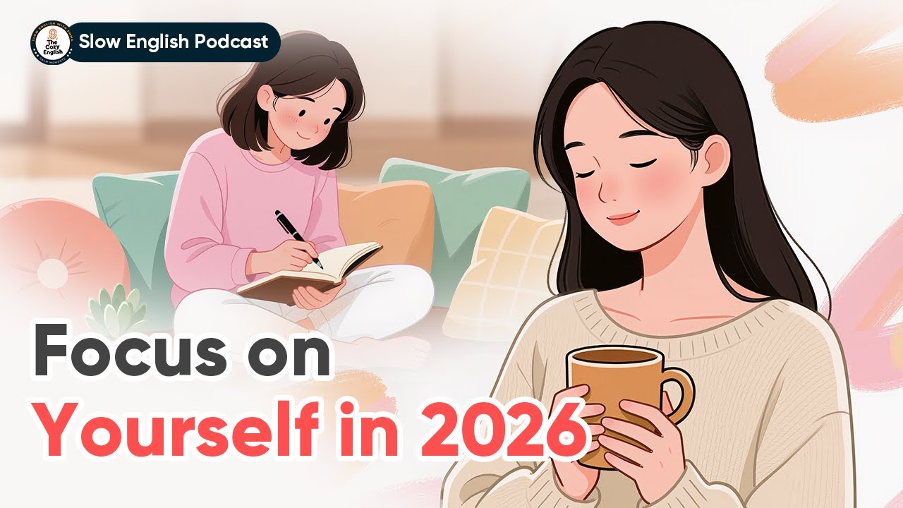 FOCUS ON YOURSELF in 2026 | Slow English Conversation (B2) | The Cozy English