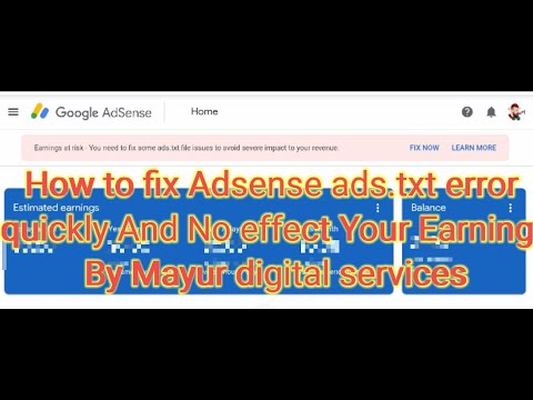 Ads.txt File|How to implement in your website.( Blogger,html file)in Hindi by mayur digital services