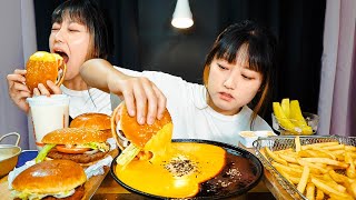 Download lagu BK Whopper   Chi'KING   Big Fish Burger ft. Cheddar CHEESE Dip! 버거킹 햄버거 체다치즈 먹방 mp3