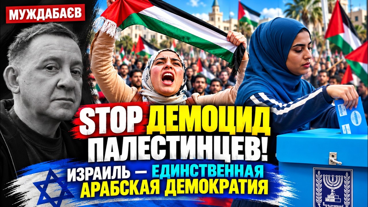 STOP ДЕМОЦИД ПАЛЕСТИНЦЕВ! ИЗРАИЛЬ — ЕДИНСТВЕННАЯ АРАБСКАЯ ДЕМОКРАТИЯ. От чего
