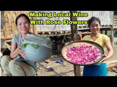 Making Local Wine With Rose Flowers 💐||@RupamTheExplorer||Village Lifestyle ||Traditional Wine