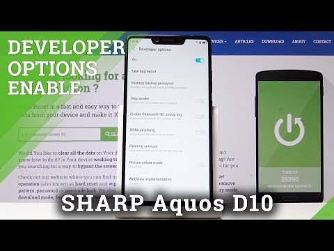 How to Enable Developer Options in Sharp D10 - Enter Developer Settings