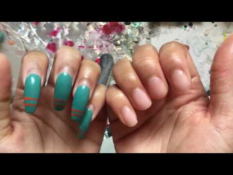 HOW TO PROPERLY REMOVE YOUR ACRYLIC NAILS AT HOME | NO DAMAGE & KEEP YOUR LENGTH thumnail