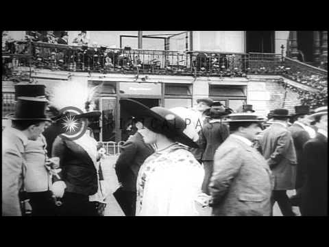 Derby in Freudenau, Vienna, Austria. HD Stock Footage