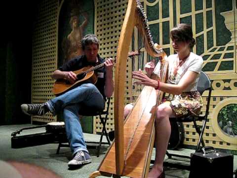 Alex Reidinger playing the Irish Harp