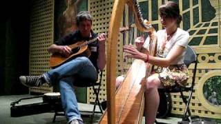 Alex Reidinger playing the Irish Harp