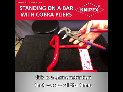 KNIPEX Tool Tips - Standing on a bar with Cobra® pliers