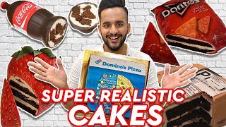 REAL vs FAKE CAKES !! *CUTTING SUPER REALISTC CAKES*