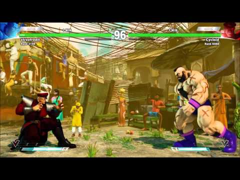 Street Fighter V (Beta 3) Zangief vs M. Bison (Cycloid) *1080p 60FPS*