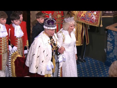 Video Thumbnail: King Charles arrives at parliament for State Opening | AFP