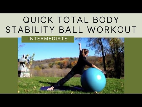 15 Min Full Body Workout With a Stability Ball