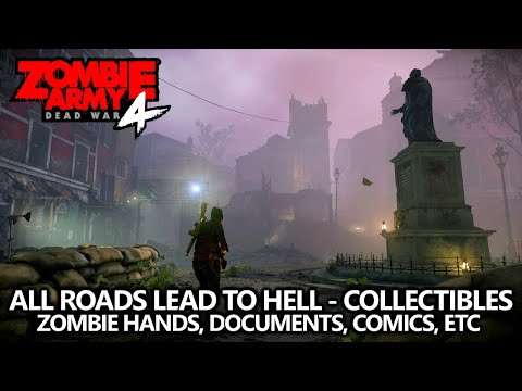 Zombie Army 4 - Collectibles Guide - Mission 7 - Zombie Hands, Documents, Comics, Upgrade Kits, etc