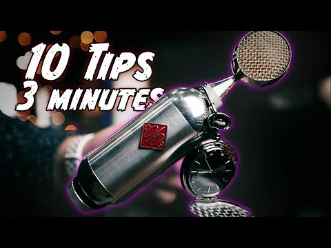 10 Vocal Recording TIPS in 3 MINUTES!