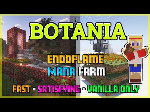 Minecraft 🌱 Botania 🔥 Endoflame Mana Farm 👞 Step-by-Step