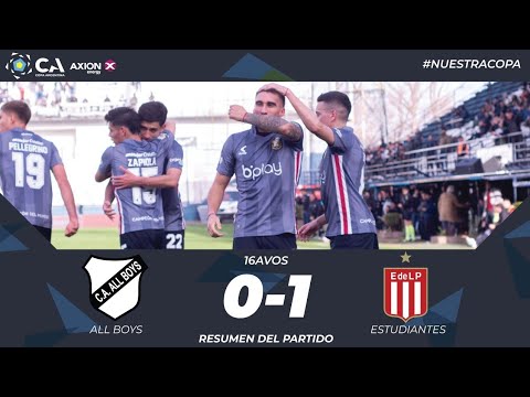 16avos: All Boys 0 - Estudiantes de La Plata 1
