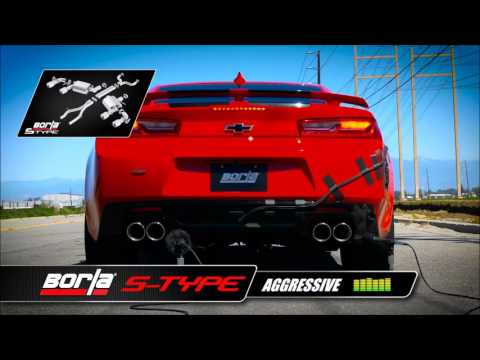 Borla 2016 Camaro SS w/NPP Different Sound Levels