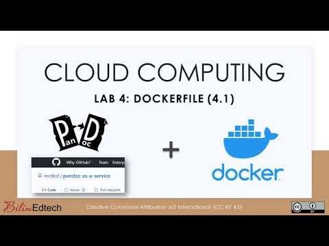 Cloud Computing - Lab 4.1: Building a Docker Image