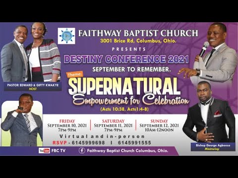 DAY 1 ...Destiny Conference  2021- SEPTEMBER TO REMEMBER.