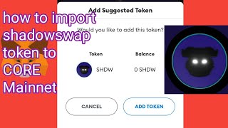 Download lagu how to import shadowswap token to CORE mainnet on Metamask #shadowswap #import mp3 Download lagu how to import shadowswap token to CORE mainnet on Metamask #shadowswap #import mp3