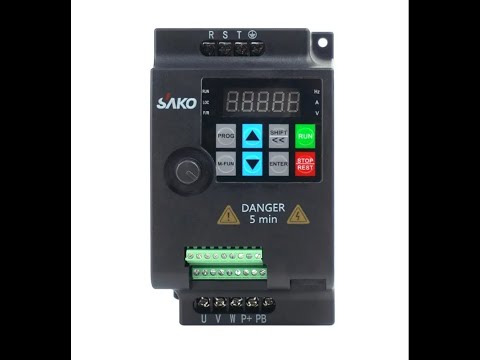 Быстрая настройка частотного преобразователя Sako ski 780 (Китай) для управления скоростью шпинделя