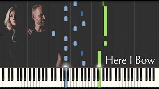 Here I Bow (Brian &amp; Jenn Johnson) | Piano Tutorial (Synthesia)