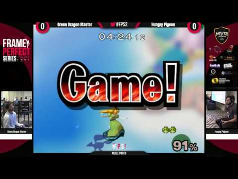 FPS2 - Hungry Pigeon (Peach) vs. GreenDragonMaster (Fox) - SSBM Pools