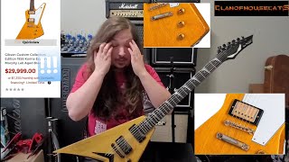 Video thumbnail for 2021 Gibson 1958 Korina Explorer & Flying V Reissue $30,000! USA Dean Korina VMNT Dave Mustaine by ClanOfHouseCats