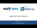 NewVoice MobiCall Text To Speech