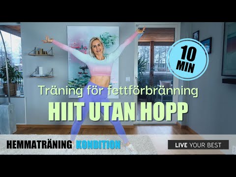 Gå ner i vikt med HIIT träning - Träna hemma för fettförbränning - utan hopp