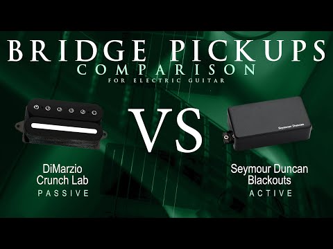 DiMarzio CRUNCH LAB vs Seymour Duncan BLACKOUTS - Bridge Guitar Pickup Comparison Tone Demo