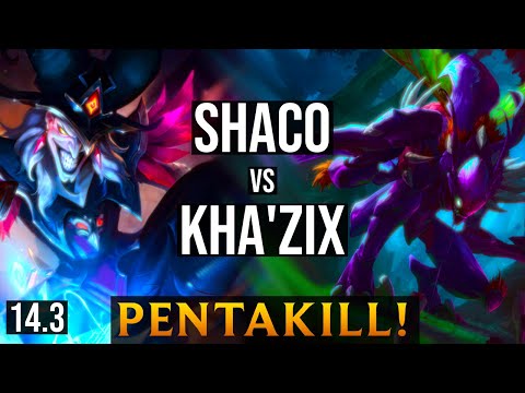 SHACO Jungle vs KHA'ZIX | BR Master - Patch 14.3