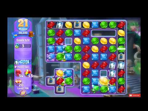 Wonka's World of Candy Level 708 NO BOOSTERS - A S GAMING ✔