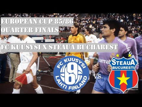 European Cup 85/86 - Quarter finals - FC Kuusysi x Steaua Bucharest