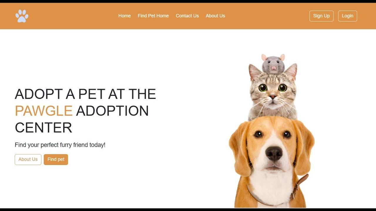 Pet Adoption Platform Project | Full-Stack Web App (Django & DRF)