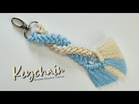 Jak zrobić pleciony brelok z makramą | Brelok z makramą | Poradnik dotyczący makramy
