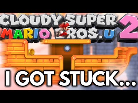This world in Cloudy Super Mario Bros. U 2 got me STUCK! (#4)